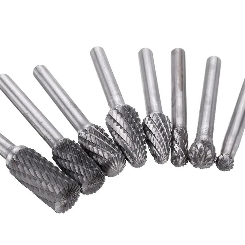 8Pcs/set 6mm-12mm Tungsten Carbide Rotary File Grinding Head Burr Bit 6mm Shank Abrasive Tool Power Tool Accessories
8Pcs/set 6mm-12mm Tungsten Carbide Rotary File Grinding Head Burr Bit 6mm Shank Abrasive Tool Power Tool Accessories