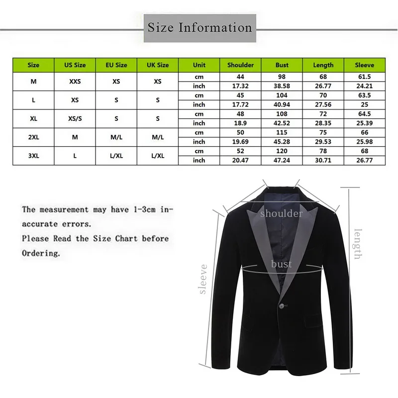 Men's 2021 New Spring Velvet Wine Red Black Fashion Leisure Suit Jacket Wedding Groom Slim Fit Blazer Hombre Masculino
Men's 2021 New Spring Velvet Wine Red Black Fashion Leisure Suit Jacket Wedding Groom Slim Fit Blazer Hombre Masculino