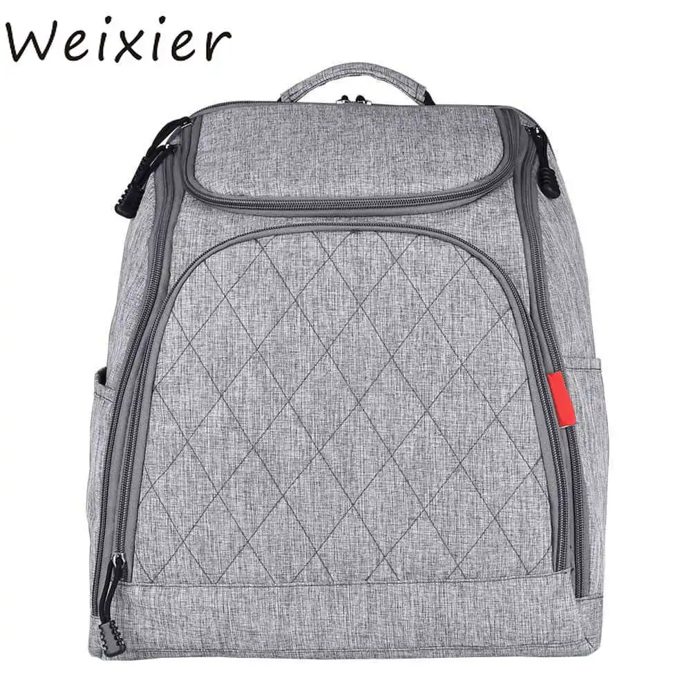 Сумка WEIXIER для подгузников большой вместимости, дизайнерский холщовый дорожный ранец для мам, для ухода за детьми, для пап и мам
Сумка WEIXIER для подгузников большой вместимости, дизайнерский холщовый дорожный ранец для мам, для ухода за детьми, для пап и мам