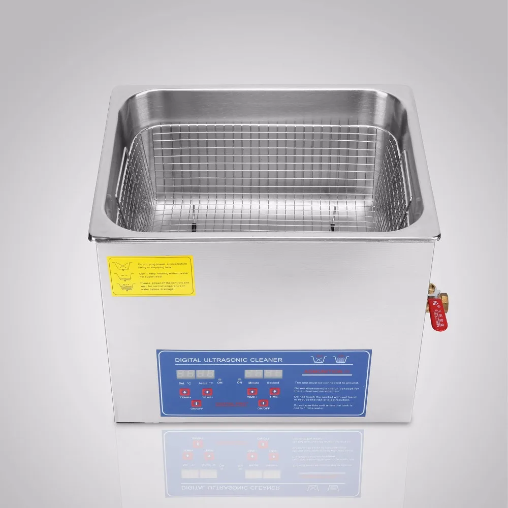 490W High efficiency ULTRASONIC CLEANER 10L DIGITAL LONGHOLE CLEANING SKIDPROOF FEET WITH Large digital timer
490W High efficiency ULTRASONIC CLEANER 10L DIGITAL LONGHOLE CLEANING SKIDPROOF FEET WITH Large digital timer