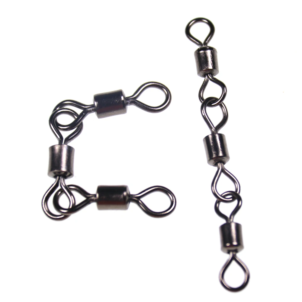 20pcs Mini Three Joint Rolling Swivels With Solid Rings Fishing Leader Line Connector Saltwater Fishing Terminal Tackle
20pcs Mini Three Joint Rolling Swivels With Solid Rings Fishing Leader Line Connector Saltwater Fishing Terminal Tackle