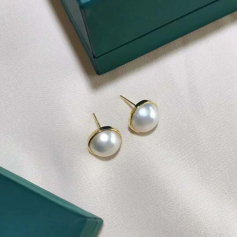 ANI 925 Sterling Silver Earrings Handmade Stud Earring for Women Freshwater Pearl Earrings oorbellen Gold boucle d oreille Girl
ANI 925 Sterling Silver Earrings Handmade Stud Earring for Women Freshwater Pearl Earrings oorbellen Gold boucle d oreille Girl