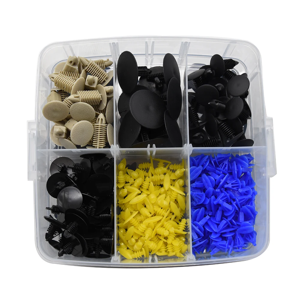 Universal 620 Pcs Car Retainer Bumper Clips Auto Fasteners Push Trim Clips Pin Rivet Kit New Mixed Fastener Clips with Box 
Universal 620 Pcs Car Retainer Bumper Clips Auto Fasteners Push Trim Clips Pin Rivet Kit New Mixed Fastener Clips with Box