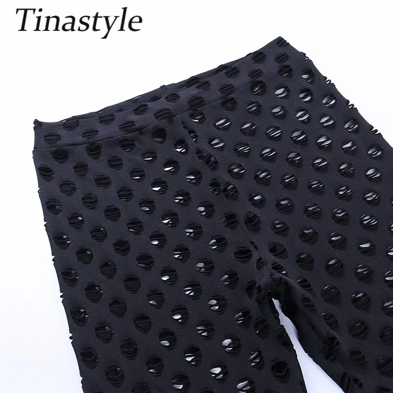 Tinastyle Two Piece Set Women Tracksuit Skinny Jumpsuit Holes See Through Bodycon Rompers Womens Jumpsuit Black Party Playsuit
Tinastyle Two Piece Set Women Tracksuit Skinny Jumpsuit Holes See Through Bodycon Rompers Womens Jumpsuit Black Party Playsuit