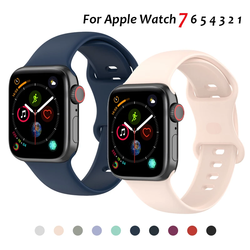Ремешок силиконовый для Apple Watch Band 44 мм 42 мм, браслет для смарт-часов, 45 мм 38 мм, для Apple Watch 7 6 SE 5 4 3
Ремешок силиконовый для Apple Watch Band 44 мм 42 мм, браслет для смарт-часов, 45 мм 38 мм, для Apple Watch 7 6 SE 5 4 3