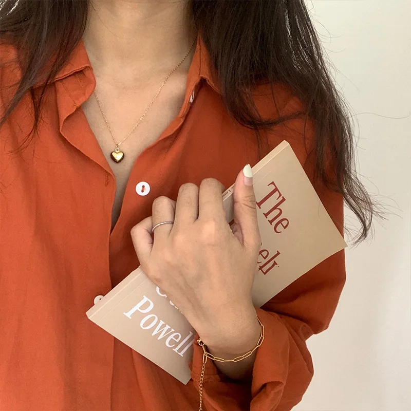FMILY Minimalist 925 Sterling Silver Romantic Love Necklace for Girlfriend Gift Sweet Temperament Peach Heart Clavicle Chain
FMILY Minimalist 925 Sterling Silver Romantic Love Necklace for Girlfriend Gift Sweet Temperament Peach Heart Clavicle Chain