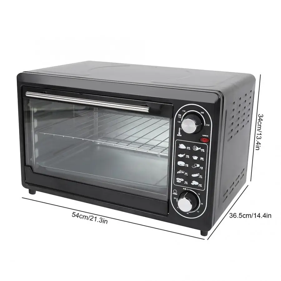 48L 2000W Electric Oven Household Modernized design style Desktop Baking Oven ten cooking modes Baking Oven With timing function
48L 2000W Electric Oven Household Modernized design style Desktop Baking Oven ten cooking modes Baking Oven With timing function