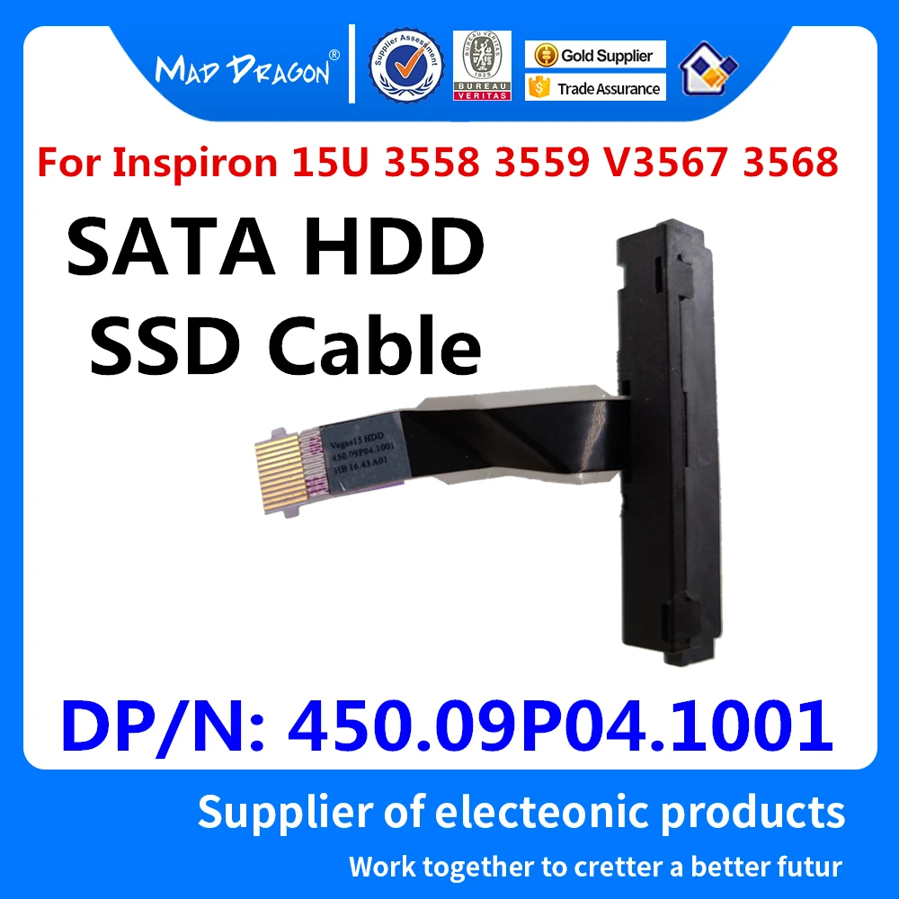 

NEW original HDD Connector Flex Cable SATA Hard Drive SSD Adapter wire For Dell Inspiron 15U 3558 3559 V3567 3568 450.09P04.1001