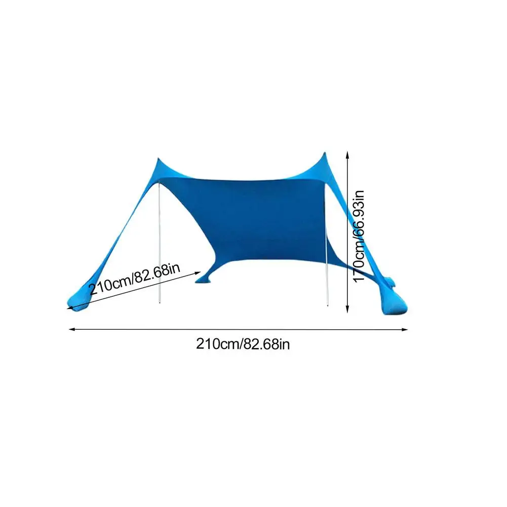 Beach Tent Canopy Sun Shade UPF50+ Pop Up Sun Shelter With Poles Sunblock Shading Outside The Shack Fishing Camp Tent
Beach Tent Canopy Sun Shade UPF50+ Pop Up Sun Shelter With Poles Sunblock Shading Outside The Shack Fishing Camp Tent
