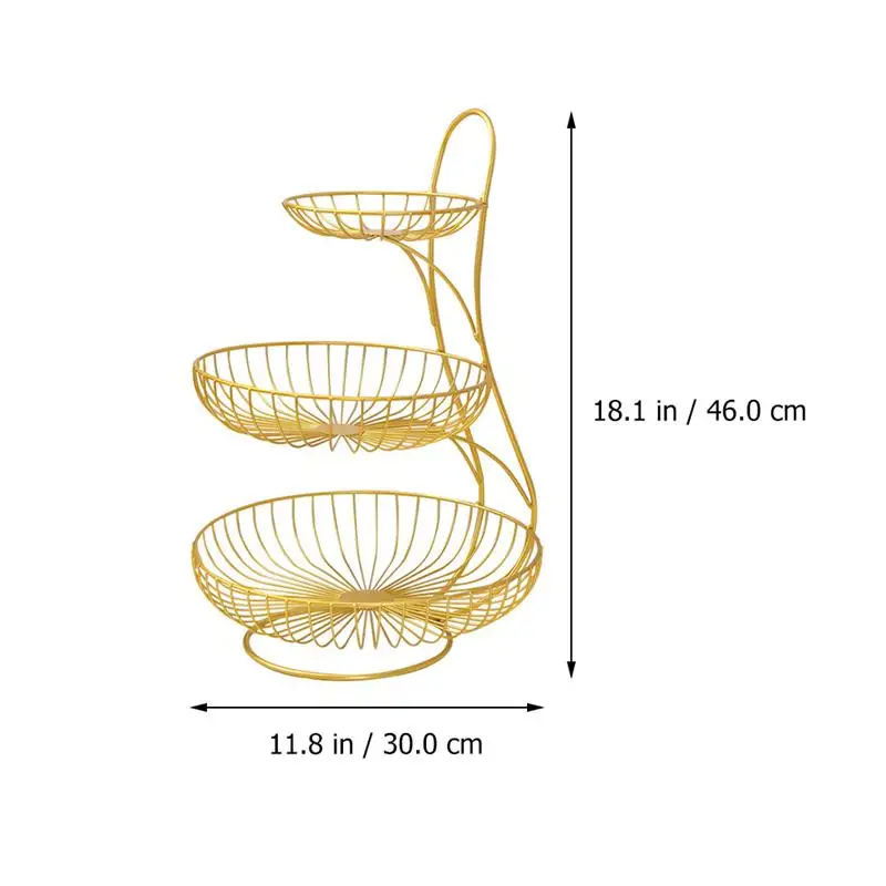 Iron Fruit Vegetable Basket Storage Rack Holder Kitchen Table Decoration Fruit Basket 3-Tier Fruit Storage Organizer
Iron Fruit Vegetable Basket Storage Rack Holder Kitchen Table Decoration Fruit Basket 3-Tier Fruit Storage Organizer