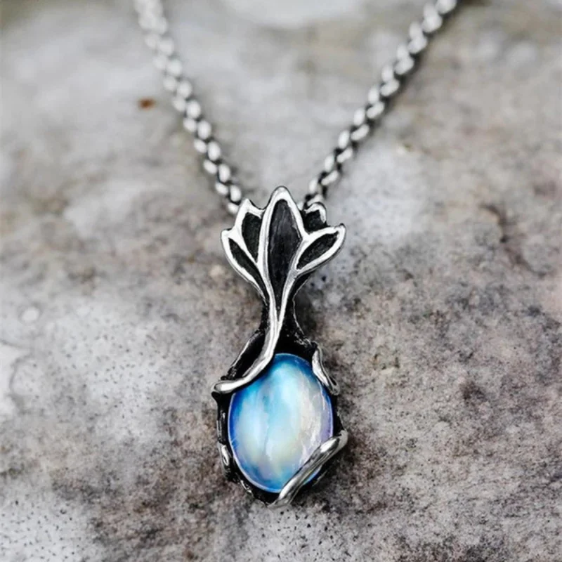 Retro Flower Moonstone Pendant Floral Necklaces for Women Fashion Personality Creative Women's Party Jewelry Wholesale Necklace
Retro Flower Moonstone Pendant Floral Necklaces for Women Fashion Personality Creative Women's Party Jewelry Wholesale Necklace