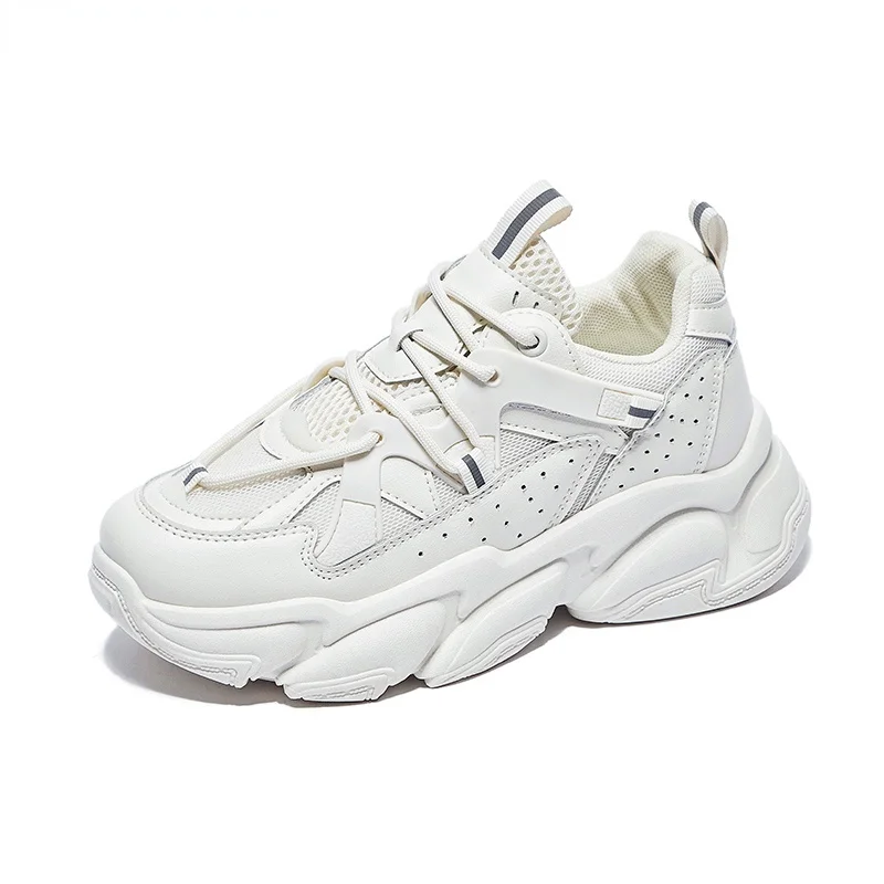Women Chunky Sneakers Running Shoes Fashion New Female Black White Platform Thick Sole Casual Woman Vulcanize Shoes AA-42
Women Chunky Sneakers Running Shoes Fashion New Female Black White Platform Thick Sole Casual Woman Vulcanize Shoes AA-42