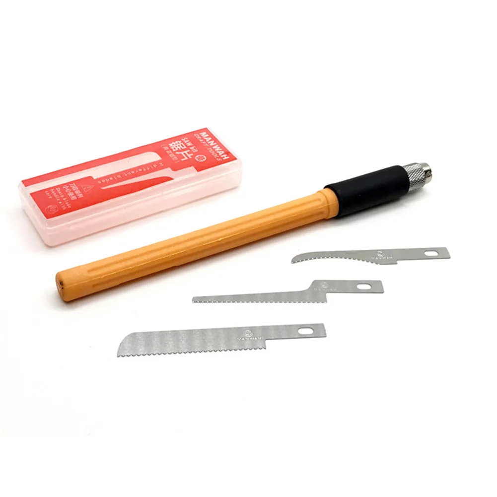 

Mini Woodworking Razor Saw Hobby Handy Handcraft Wood Cutting Blade Model Craft Cutter Edge Trimming Knife Hand Tool Set