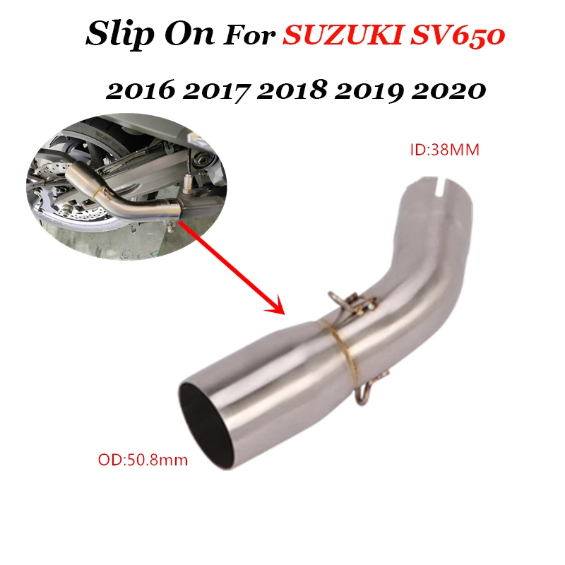 For SUZUKI SV 650 SV650 2016 2017 SV650X 2018 2019 Motorcycle Exhaust Escape Moto Muffler DB Killer 51mm Mid Connect Link Pipe
For SUZUKI SV 650 SV650 2016 2017 SV650X 2018 2019 Motorcycle Exhaust Escape Moto Muffler DB Killer 51mm Mid Connect Link Pipe