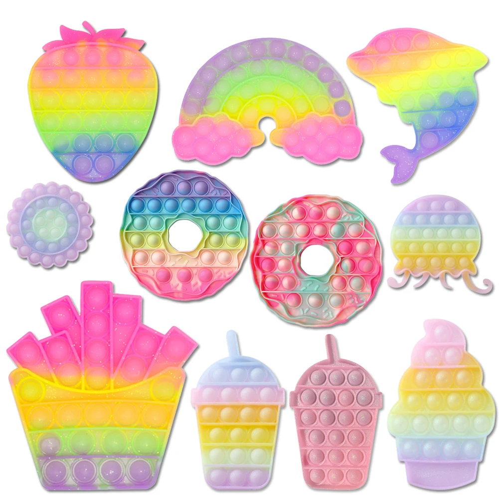 Funny Antistress Toys Push Fidget Reliver Stress Toy Rainbow Bubble Adults & Children Sensory Toys to Relieve Антистресс
Funny Antistress Toys Push Fidget Reliver Stress Toy Rainbow Bubble Adults & Children Sensory Toys to Relieve Антистресс