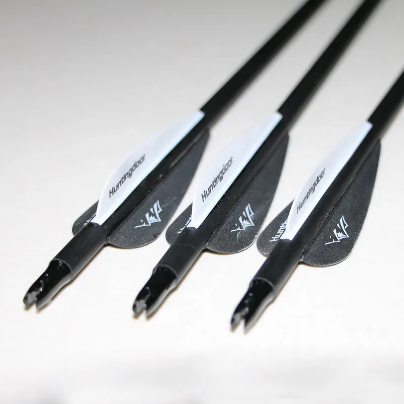 

6pcs/12pcs Archery Carbon Arrow 31" 6.2mm Spine 500 Hunting Arrows for Recurve&Compound Bow Shooting Accessories