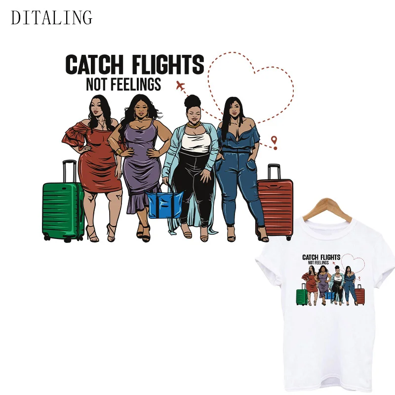 Girl travel warm sticker, clothing, black women's heat transfer sticker, T-shirt washable sticker, DIY
Girl travel warm sticker, clothing, black women's heat transfer sticker, T-shirt washable sticker, DIY