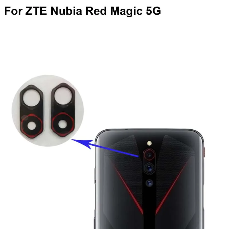 

High quality for ZTE Nubia Red Magic 5G Back Rear Camera Glass Lens test good Magic5G NX659J Parts for Nubia RedMagic 5G