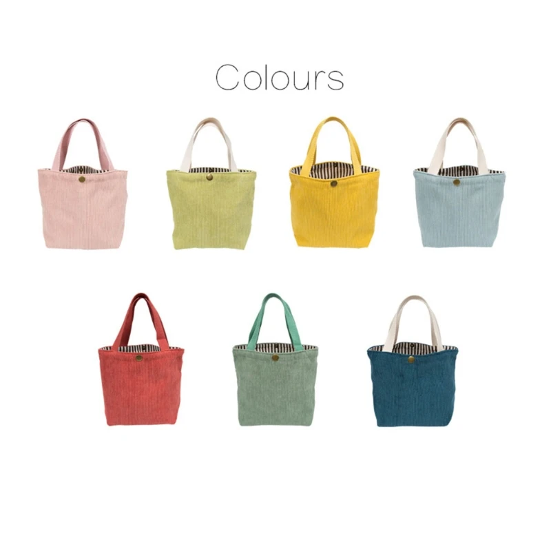 28GD Corduroy Lunch Bag Reusable Picnic Bucket Bags Casual Tote Female Portable Purse Fashion Storage Handbags for Women Lady
28GD Corduroy Lunch Bag Reusable Picnic Bucket Bags Casual Tote Female Portable Purse Fashion Storage Handbags for Women Lady