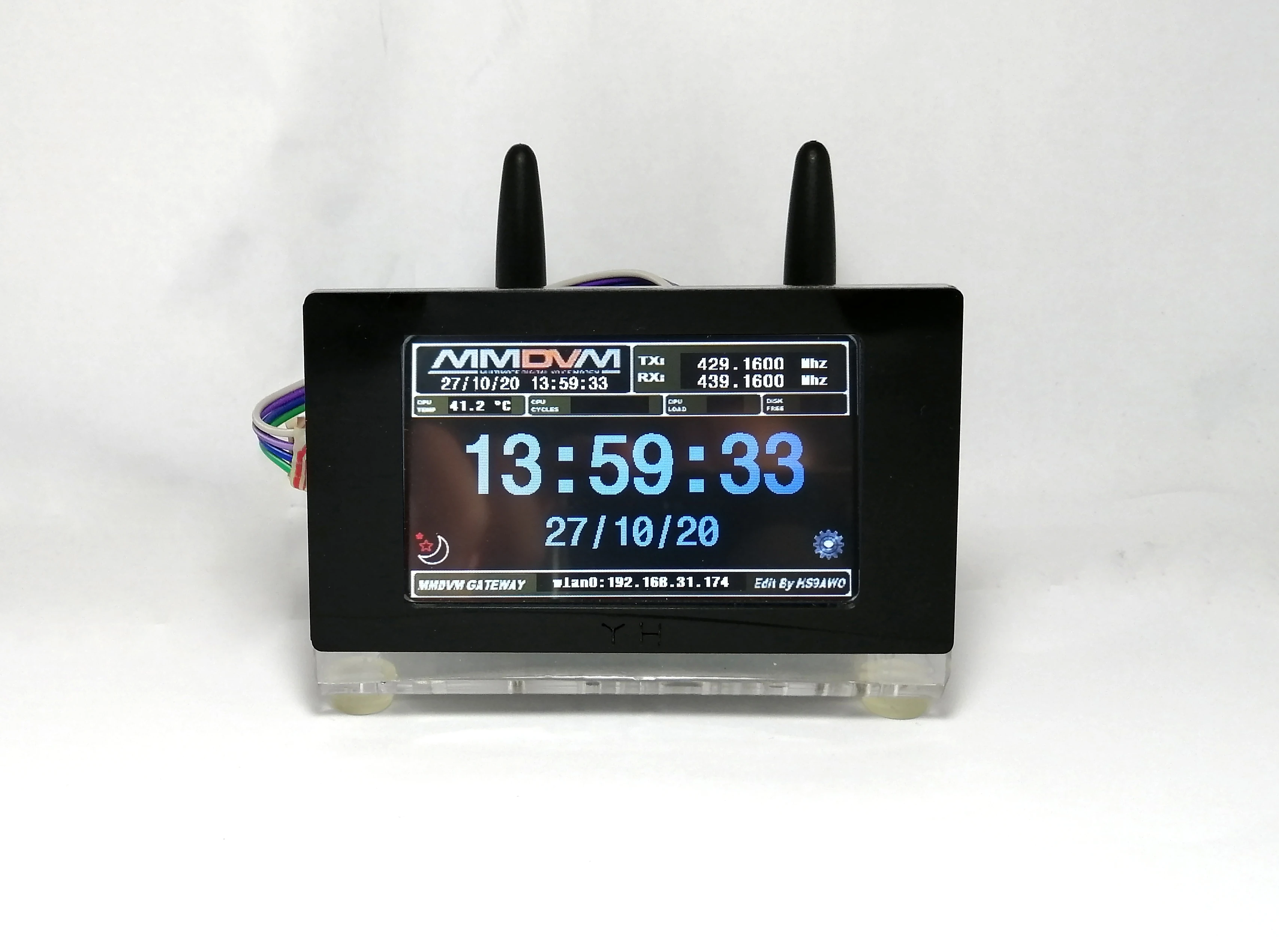 Точка доступа MMDVM UHF VHF + 3 5 "ЖК дисплей Raspberry Pi 0 Вт чехол аккумулятор для DMR D Star