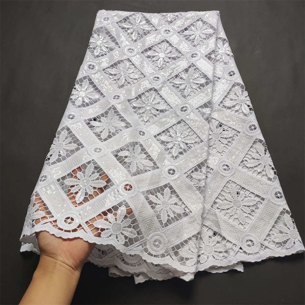 Latest 2021 High Quality African Tulle Lace Fabric Embroidery Swiss French Cotton Wedding Party Dress Guipure Sequins 5yards
Latest 2021 High Quality African Tulle Lace Fabric Embroidery Swiss French Cotton Wedding Party Dress Guipure Sequins 5yards