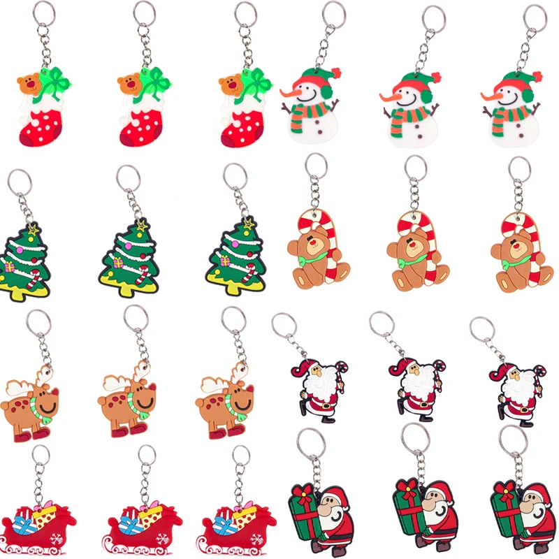 Christmas Keychain Charms Cute Santa Claus Christmas Tree Elk Snowman Key Chain Pendant Christmas Decoration 2022 Party Gift
Christmas Keychain Charms Cute Santa Claus Christmas Tree Elk Snowman Key Chain Pendant Christmas Decoration 2022 Party Gift