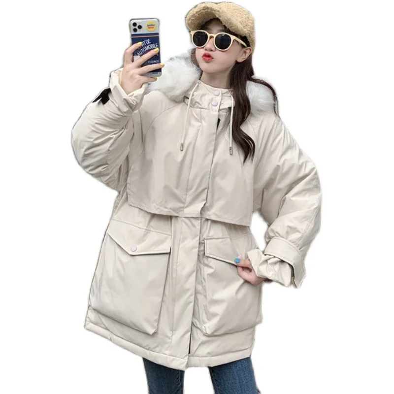 small clothing style overcomes the Korean version of waist closing large haircollar medium length cotton padded clothes
small clothing style overcomes the Korean version of waist closing large haircollar medium length cotton padded clothes