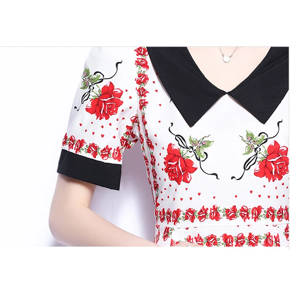 Simgent Summer Fashion Dress Women Peter Pam Collar A Line Elegant Floral Print Midi Dresses Vestidos Robe Femme SG14147
Simgent Summer Fashion Dress Women Peter Pam Collar A Line Elegant Floral Print Midi Dresses Vestidos Robe Femme SG14147