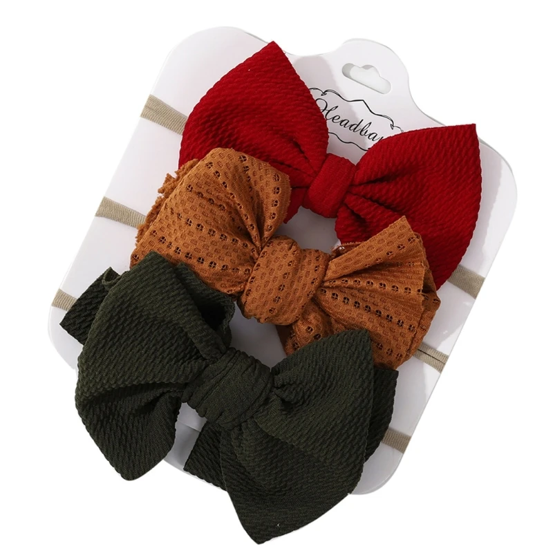 3 Pcs/Set Solid Color Baby Elastic Hair Band Turban Princess Bowknot Headband Soft Nylon Headwear for Newborn Infants
3 Pcs/Set Solid Color Baby Elastic Hair Band Turban Princess Bowknot Headband Soft Nylon Headwear for Newborn Infants