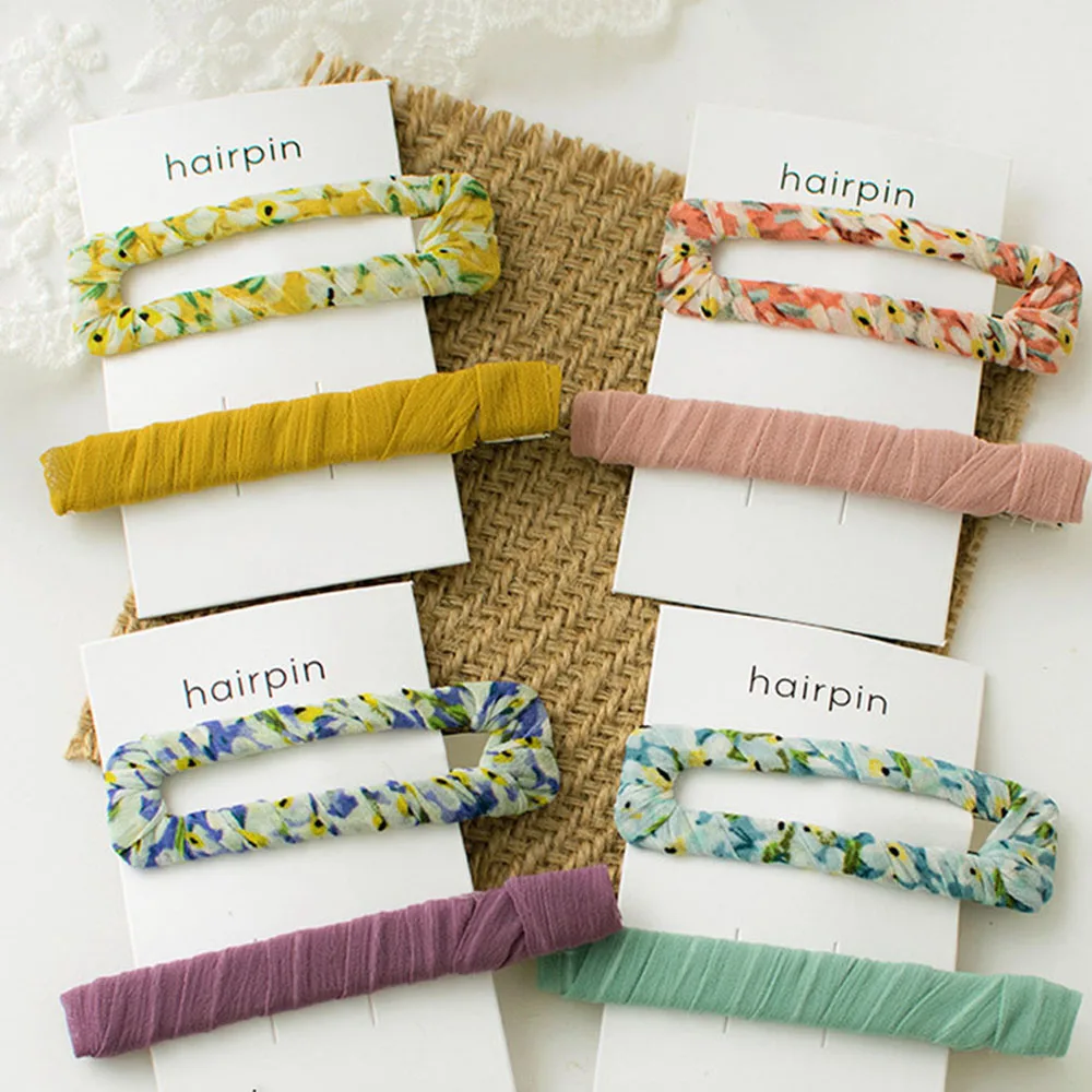 2 Pcs Summer Beautiful Floral Fabric Square BB Clip Fashion Sweet Girl Children Gifts Korean Duckbill Clip Hair Accessories
2 Pcs Summer Beautiful Floral Fabric Square BB Clip Fashion Sweet Girl Children Gifts Korean Duckbill Clip Hair Accessories
