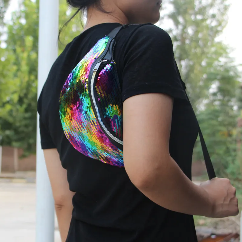 Sports Fashion Women Sequins Waist Packs PU Leather Shoulder Chest Bags Laser Chest Bags Girls Phone Pouch Kids Fanny Packs
Sports Fashion Women Sequins Waist Packs PU Leather Shoulder Chest Bags Laser Chest Bags Girls Phone Pouch Kids Fanny Packs