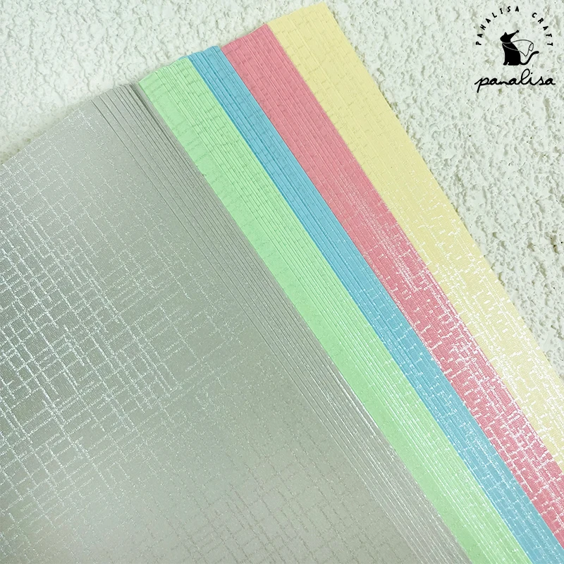 Panalisacraft 10 шт. 5 цветов A4 смешанные цвета Серебристая Текстурная бумага