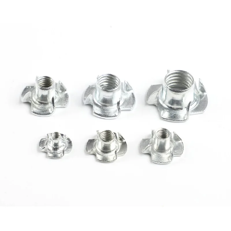 135PCS 4 Pronged Tee Blind Nuts Furniture T Nut Inserts for Wood Knock In Wood T-Nut Four Claw Nut
135PCS 4 Pronged Tee Blind Nuts Furniture T Nut Inserts for Wood Knock In Wood T-Nut Four Claw Nut