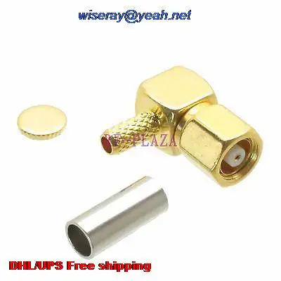 DHL/EMS 200pcs Connector SMC female jack crimp RG174 RG316 LMR100 cable Right angle -A3
DHL/EMS 200pcs Connector SMC female jack crimp RG174 RG316 LMR100 cable Right angle -A3