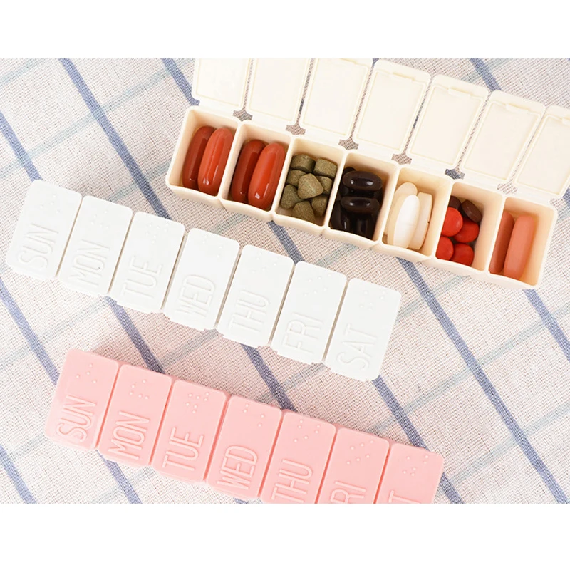 Travel Pill Box Holder Weekly Medicine Storage Organizer Container Drug Tablet Dispenser Independent Lattice Plastic Pill Case
Travel Pill Box Holder Weekly Medicine Storage Organizer Container Drug Tablet Dispenser Independent Lattice Plastic Pill Case