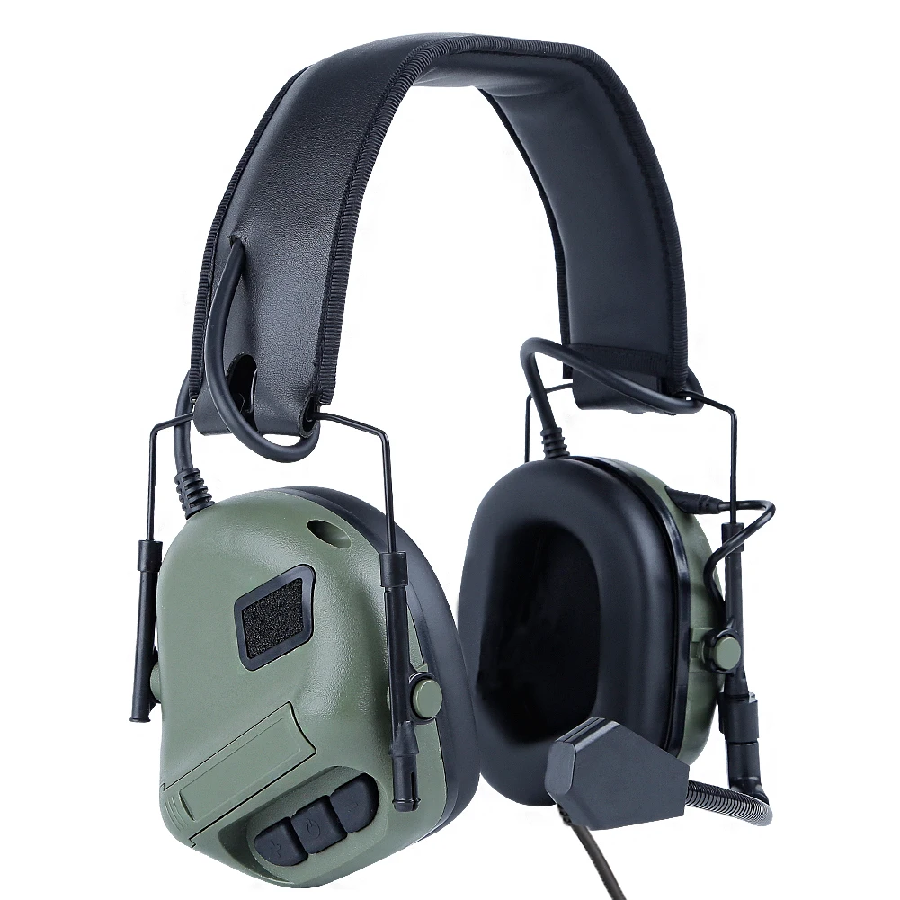 

Baofeng тактическая звуковая и шумоподавляющая гарнитура с PTT военные стандартные наушники для стрельбы Airsoft гарнитура для телефона