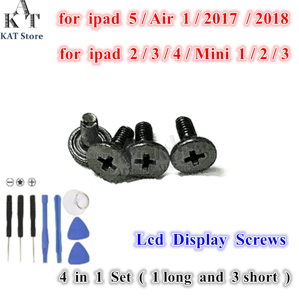 1 комплект ЖК Экран Дисплей винты для iPad 2 3 4 5 Air 2017 2018 Mini доска внутри винт набор