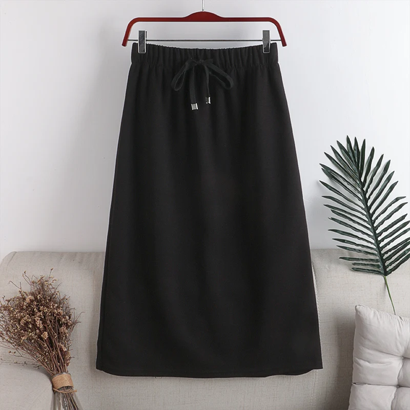 Elastic waist tether bow split hem skirt female 2020 Women autumn and winter new style high waist slim mid-length style Skirt
Elastic waist tether bow split hem skirt female 2020 Women autumn and winter new style high waist slim mid-length style Skirt