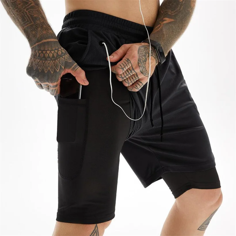 2021 Summer Running Shorts Double Base Layer Jogger Men 2 in 1 Sports Compression Quick Dry Man Gym Shorts Workout Short Pants
2021 Summer Running Shorts Double Base Layer Jogger Men 2 in 1 Sports Compression Quick Dry Man Gym Shorts Workout Short Pants