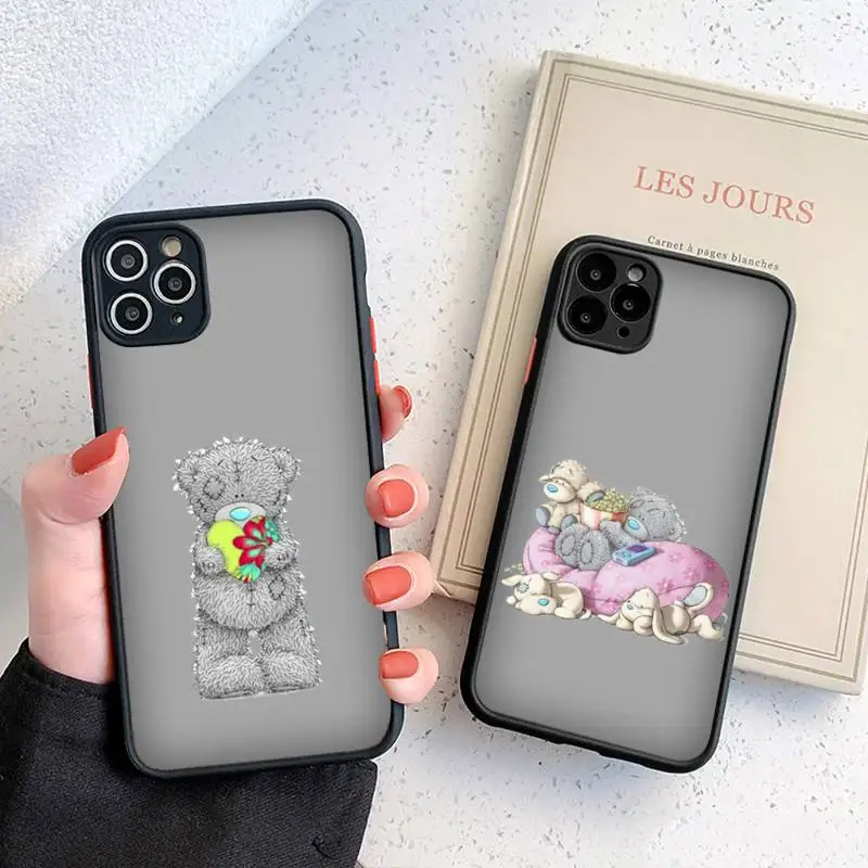 Lovely Teddy bear Phone Case matte transparent For iphone 7 8 11 12 plus mini x xs xr pro max cover
Lovely Teddy bear Phone Case matte transparent For iphone 7 8 11 12 plus mini x xs xr pro max cover