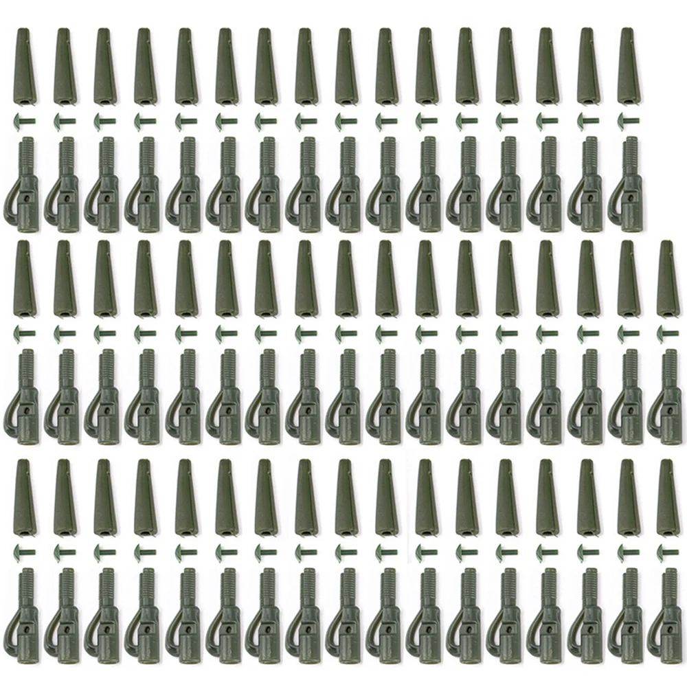 50Set/Bag Terminal Fishing Carp Terminal Tackle Safety Lead Clips With Pins Tail Rubber Tubes Carp Fishing Tackle Tool Tackles
50Set/Bag Terminal Fishing Carp Terminal Tackle Safety Lead Clips With Pins Tail Rubber Tubes Carp Fishing Tackle Tool Tackles