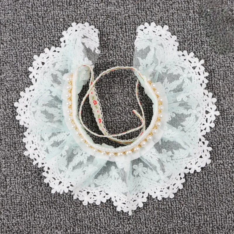 Pet String of beads Collar Dog Pearl double layer Lace Edge Bib Cat Mesh Scarf Pet Accessories for puppy
Pet String of beads Collar Dog Pearl double layer Lace Edge Bib Cat Mesh Scarf Pet Accessories for puppy