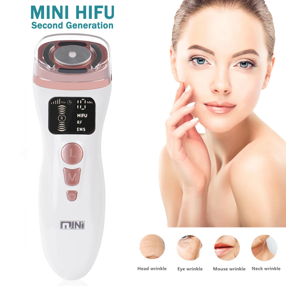 

Mini Hifu EMS Microcurrent Machine RF Radio Frequency Massager Face Lifting Anti-Wrinkle Ultrasound Skin Rejuvenation Beauty