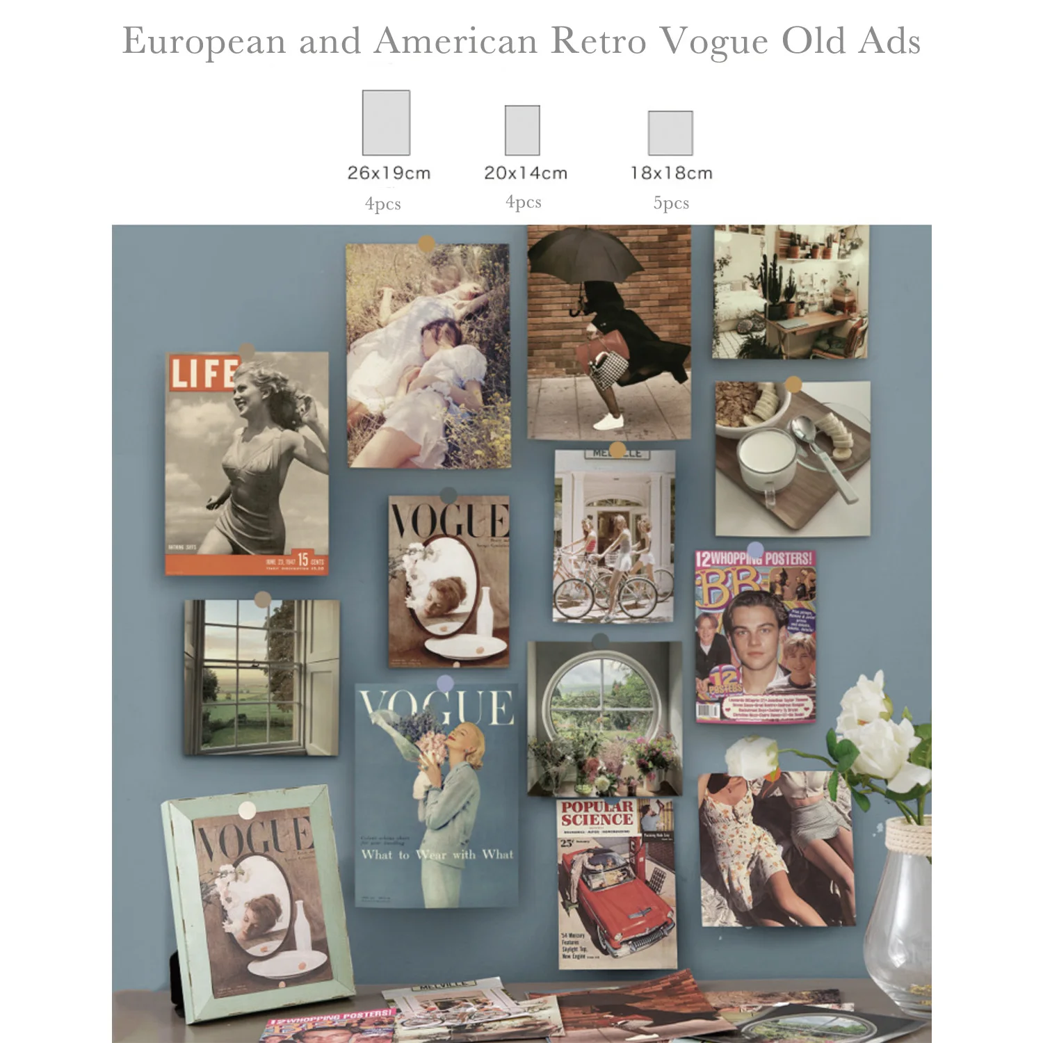 Vintage America Vogue Magazine Cover Posters European and American Retro Old Ads Poster Decorative Art Painting Home Decor Gift
Vintage America Vogue Magazine Cover Posters European and American Retro Old Ads Poster Decorative Art Painting Home Decor Gift