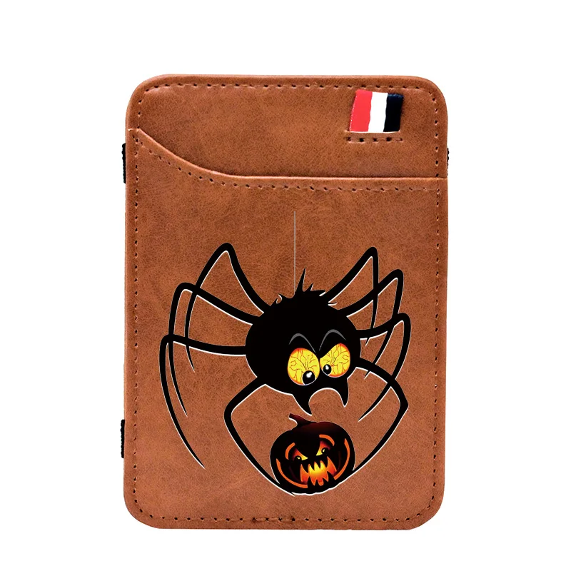 Halloween Pumpkin Lamp Spider Digital Printing Leather Magic Wallets Men Women Cool Credit Card Purse Mini Money Clip Glif
Halloween Pumpkin Lamp Spider Digital Printing Leather Magic Wallets Men Women Cool Credit Card Purse Mini Money Clip Glif