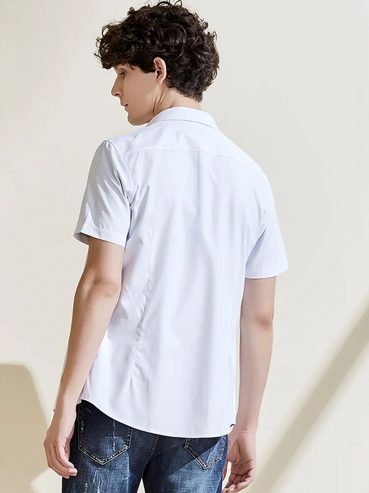LKSD Summer New Bussiness Men's Shirt Solid Turn-down Collar Single-breasted Men's Tops Causal Shirt For Men F05030041
LKSD Summer New Bussiness Men's Shirt Solid Turn-down Collar Single-breasted Men's Tops Causal Shirt For Men F05030041