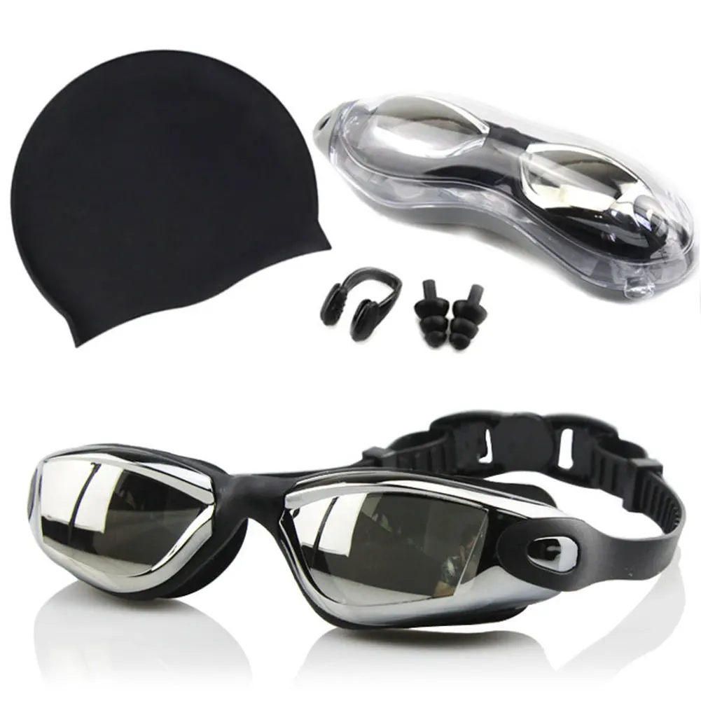 Swimming Goggles Set Waterproof and Antifogging Swimming Mirror Silicone Swimming Cap Set
Swimming Goggles Set Waterproof and Antifogging Swimming Mirror Silicone Swimming Cap Set