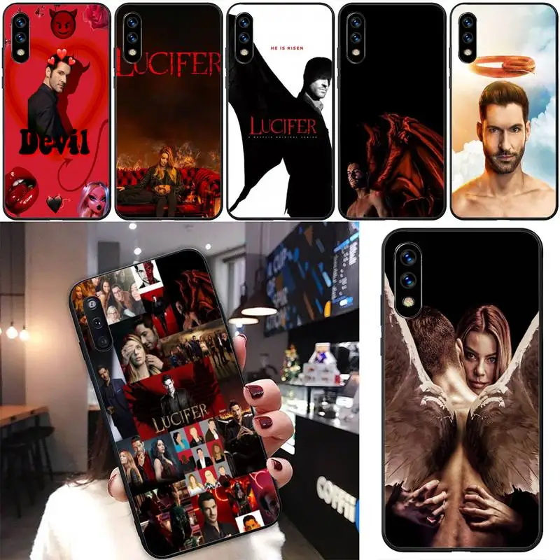 

Lucifer Devil Angel Phone Case For Huawei G7 G8 P7 P8 P9 P10 P20 P30 Lite Mini Pro P Smart Plus Cove Fundas