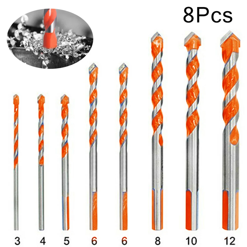8pcs 3-12mm Triangle Drill Bit Multifunctional Drill Bit Triangle Drill Hand Carbide U-shaped Spiral Drill For Electric Bench
8pcs 3-12mm Triangle Drill Bit Multifunctional Drill Bit Triangle Drill Hand Carbide U-shaped Spiral Drill For Electric Bench