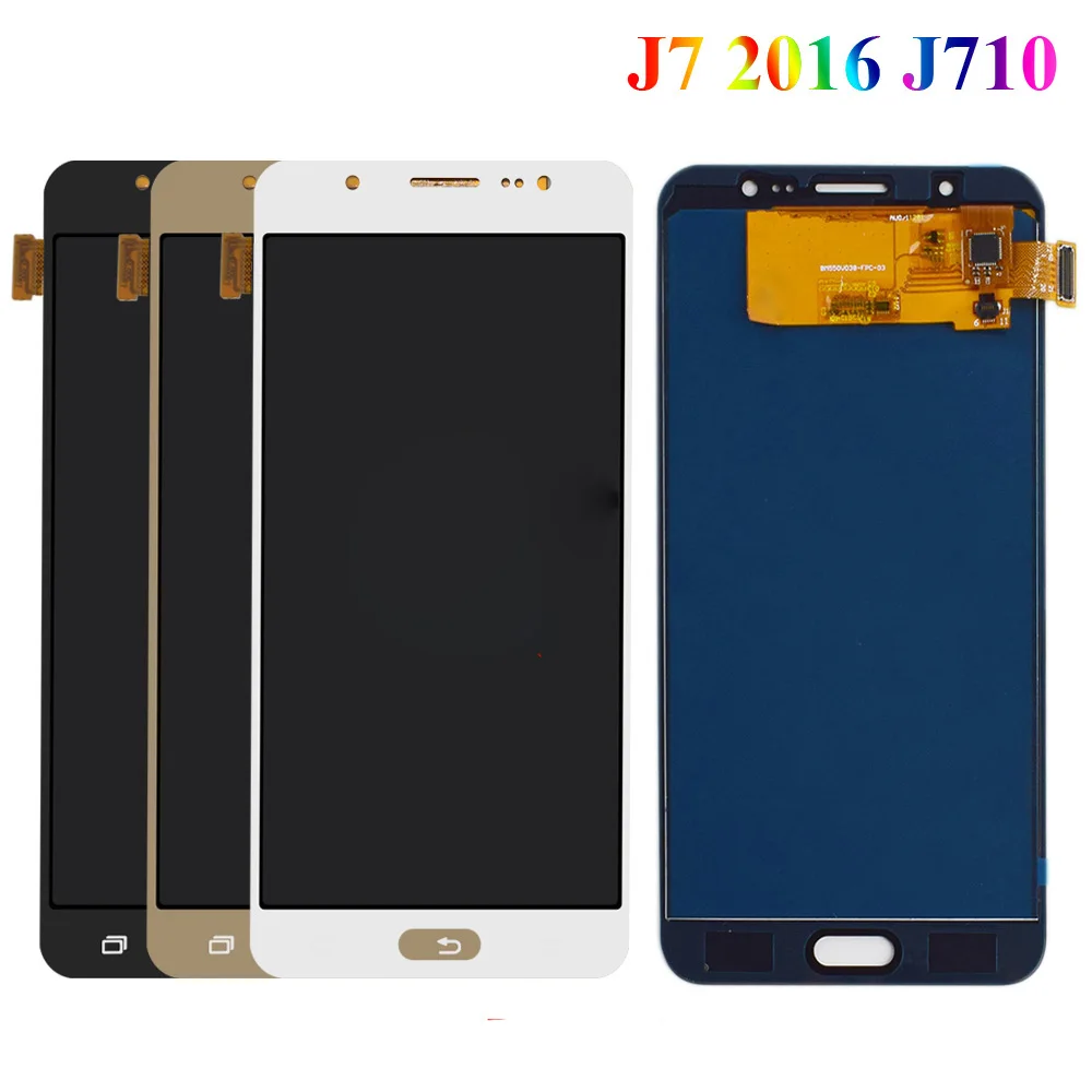 ЖК дисплей для Samsung Galaxy J7 2016 J710 SM J710F J710M J710H J710FN сенсорный экран дигитайзер в сборе
